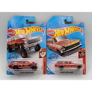 Hot Wheels '64 Nova Wagon Gasser / '64 Chevy Nova Wagon Bundle